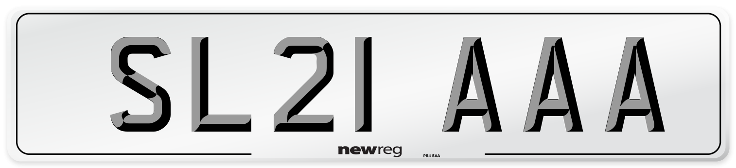 SL21 AAA Number Plate from New Reg